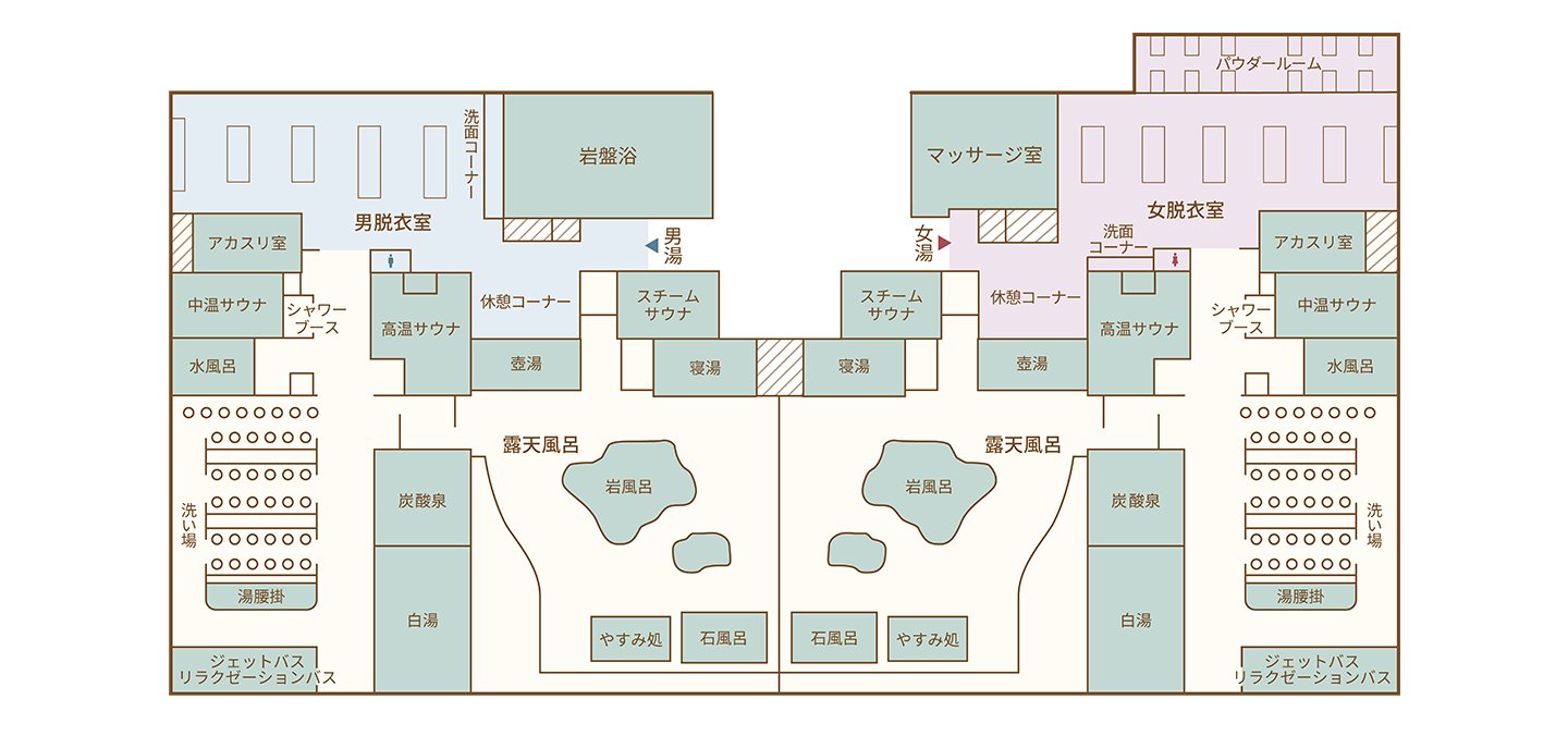 おふろの案内図